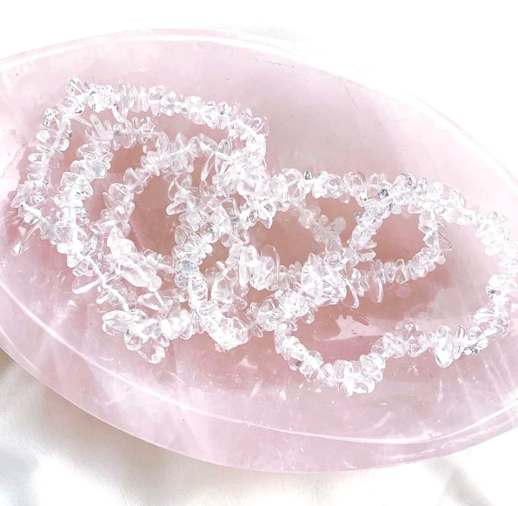 Clear Quartz Chip Bracelet