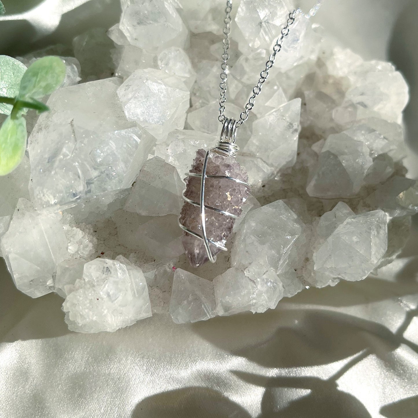 Spirit Amethyst Necklace (Silver)