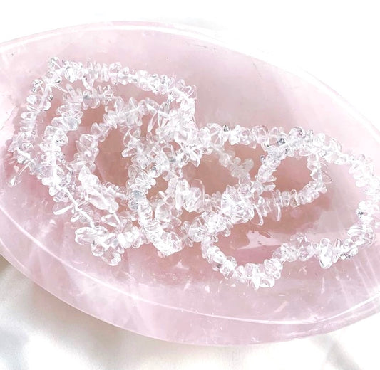 Clear Quartz Chip Bracelet