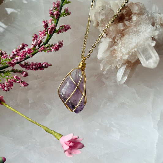 Amethyst Necklace (Gold)