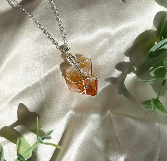 Citrine Necklace (Silver)