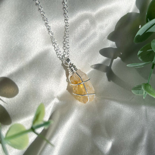 Citrine Necklace (Silver)