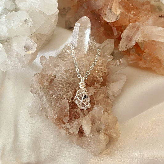Herkimer Diamond Necklace (Silver)